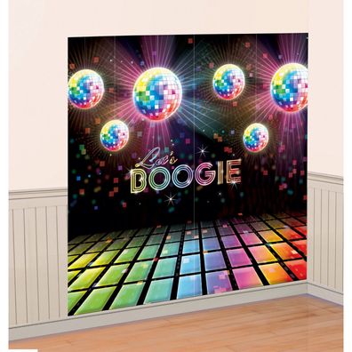 Wanddekoration 2 Scene-Setter Disco Fever 70's 165x82,5 cm