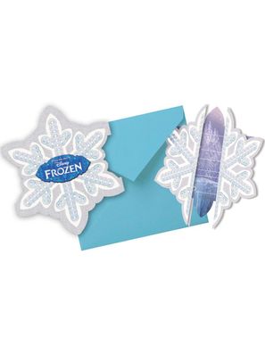 Frozen / Die Eiskönigin 6 Einladungskarten inkl. Umschlag