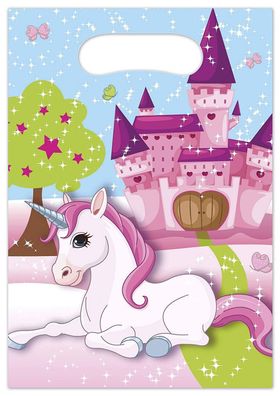 Unicorn / Einhorn - Partytüten (6 Stück)