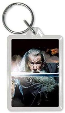 Der Hobbit - Gandalf mit Schwert - Schlüsselanhänger aus Kunststoff