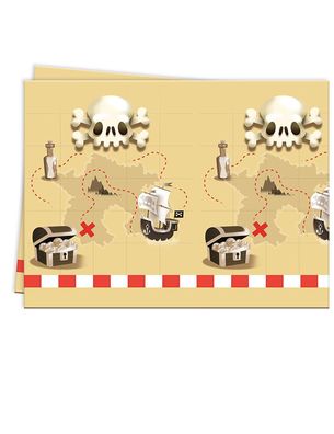 Powerful Pirates Treasure Map Kunststoff Tischdecke 120x180cm