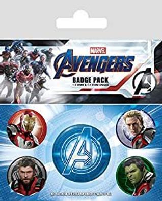 Marvel Avengers - Ansteckbutton-Set, 5-teilig