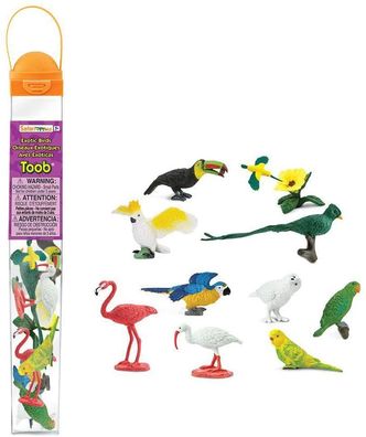 Safari 680404 Exotische Vögel Toob Mini Spielfiguren - Set