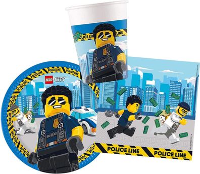 52-teiliges Party Set - LEGO City - für 16 Personen