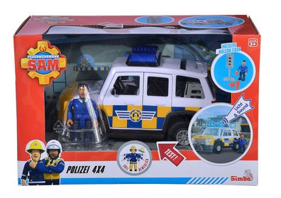 Feuerwehrmann Sam - Polizeiauto 4x4 mit Figur