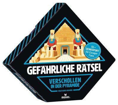 Moses 55054 - Gefährliche Rätsel: Verschollen in der Pyramide - Kartenspiel - Escape