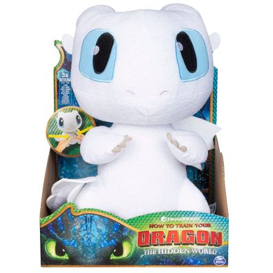 Spin Master 16552 - Dragons - Squeeze & Growl, Plüschfigur mit Sound - Tagschatten