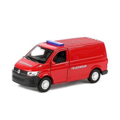 VW Transporter T6 Bus Feuerwehr aus Metall