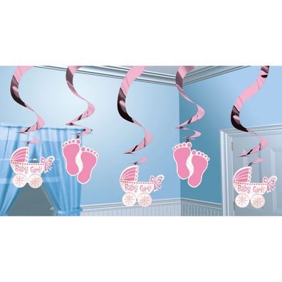 5 Deko Spiralen Baby 61cm Swirl Babyparty Baby Shower
