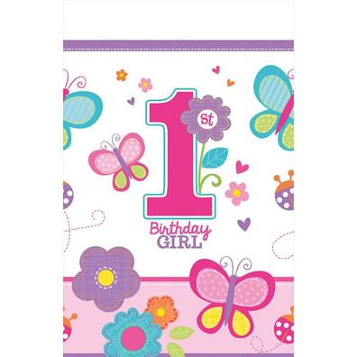 Sweet Birthday Girl Kunststoff Tischdecke 137 x 259cm