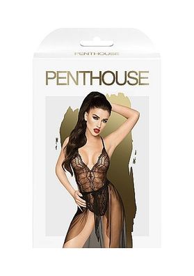 Penthouse Lingerie - Damen Dessous Body mit Rock, Gr. L/XL