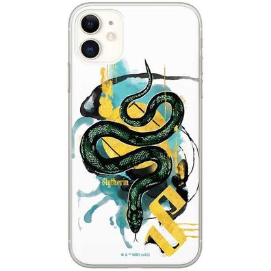 Harry Potter iPhone 13 Mini Handyhülle - Slytherin Logo Weiß