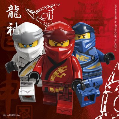 20 LEGO Ninjago Papierservietten - 33 x 33 cm