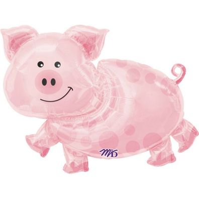 Schweinchen - Folienballon - 79 cm