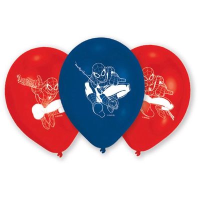 Mavel Spiderman - 6 Latexballons 22,8 cm