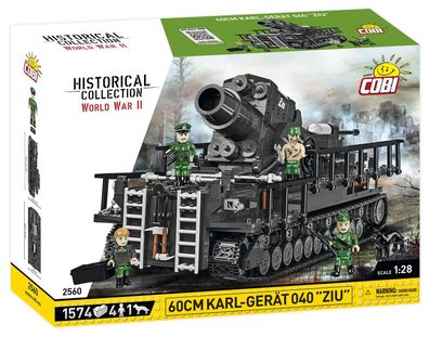 Cobi 2560 - Konstruktionsspielzeug - 1560 PCS HC WWII 60CM KARL-GERAT 040 "ZIU"