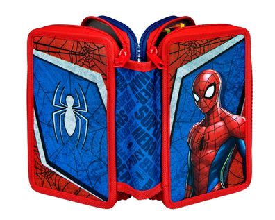 Spiderman - Scooli Tripple Mäppchen gefüllt