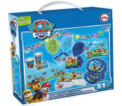 Paw Patrol - Party-Koffer für 6 Personen - Für Jungen