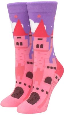 Disney Schloss Socken - Rosa/Violett - 36-43