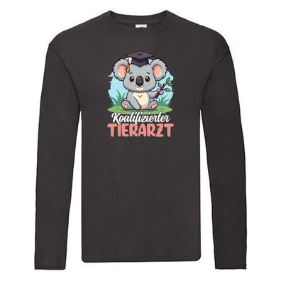Koalifizierter Tierarzt | Tiermedizin | Mediziner v2 Long Sleeve Schwarz