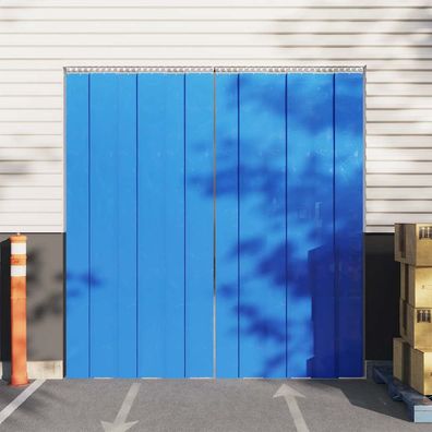 vidaXL Türvorhang Blau 200x1,6 mm 50 m PVC
