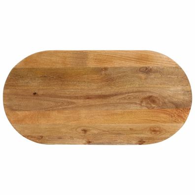 vidaXL Tischplatte 80x40x3,8 cm Oval Massivholz Mango