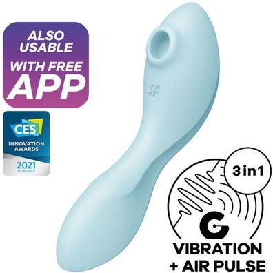 Satisfyer - Curvy Trinity 5 Air Pulse Stimulator & Vibrator App
