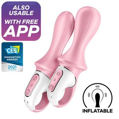 Satisfyer - Air Pump Booty 5+ Aufblasbarer Analvibrator Rosa