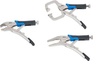 Mini-Gripzangen-Satz, 3-tlg. Langbeck-Gripzange, Schweißer-Gripzange, Gripzange