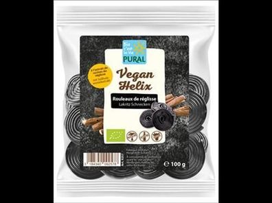 Pural 3x Vegan Helix - Lakritzschnecken ohne Gelatine 100g