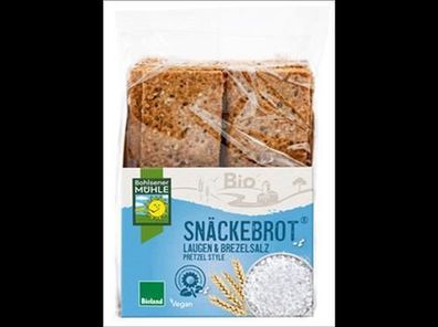 Bohlsener Mühle 3x Snäckebrot Laugen & Brezelsalz 200g
