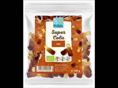 Pural 6x Super Cola - Gummi mit Cola Geschmack 100g