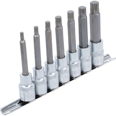 Bit-Einsatz-Satz Innenvielzahn (für XZN), Antrieb (1/2"), Größe M5 - M14, 7-tlg