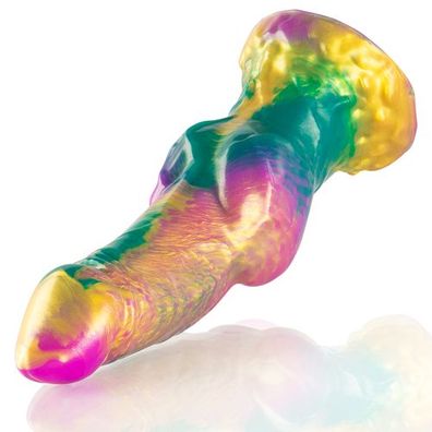 Epic - Iris Dildo mit Regenbogenfarbenen Hoden der Vergnügung