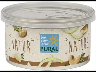 Pural Pflanzlicher Aufstrich Natur palmölfrei 125g