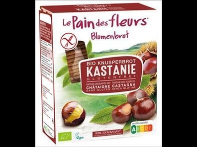 Blumenbrot - Le Pain des Fleurs 3x Bio Knusperbrot Kastanien 150g