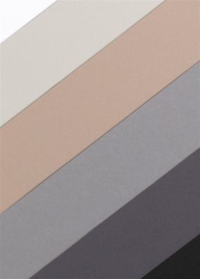 Fotokarton Shades of Grey, 50 x 70 cm, 50 Bogen in 6 Farben
