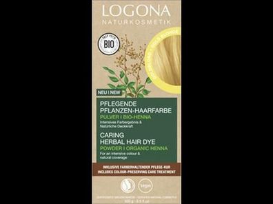 Logona Pflegende Pflanzen-Haarfarbe Pulver Goldblond 100g