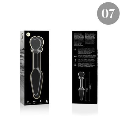 Nebula - Model 7 Analplug Borosilikatglas Klar 13.5 cm -o- 3 cm