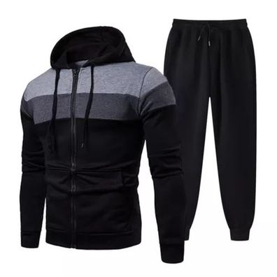 2pcs Herren Sweatshirt Trainingsanzug Jogginganzug Hoodie Hosen Sportanzug Set*
