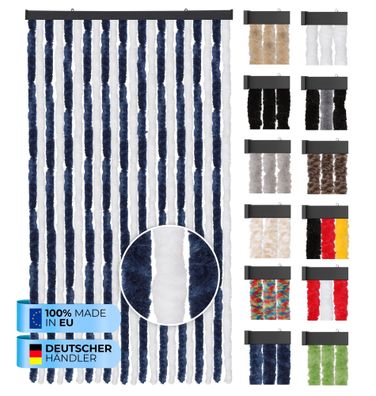 Flauschvorhang 100x200cm Türvorhang Insektenschutz Plüschvorhang Chenille Balkon