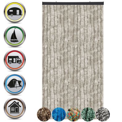Flauschvorhang 120x220cm Türvorhang Insektenschutz Balkon Terrasse Sichtschutz