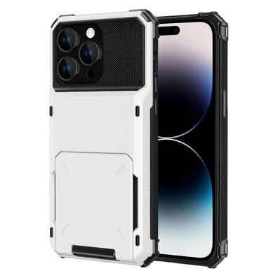 Hülle für Apple iPhone 15 Pro Max Schutz Handy Case Cover Backcover Kartenfach