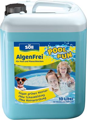 Söll Algenentferner Pool 10 Liter AlgenFrei für 100 Qbm