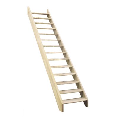 Minka Wangentreppe Classic 300cm max. Geschosshoehe Fichte ohne Gelaender