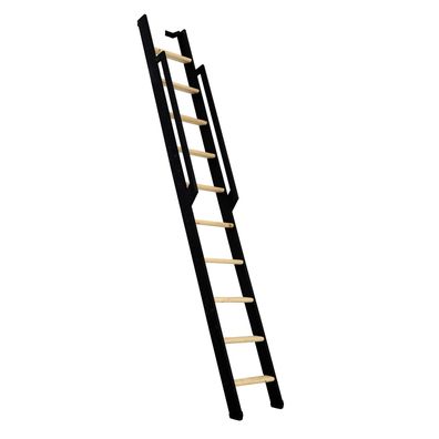 Minka Wangentreppe Strong 243cm max. Geschosshoehe Fichte schwarz
