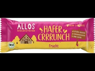 Allos 6x Hafercrrrunch Riegel Frucht 50g