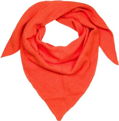 Stricktuch Leuchtorange Damen - Viskose/Wolle - 190 x 72cm