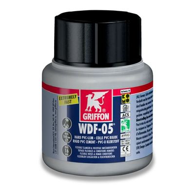 Griffon PVC Kleber 125 ml WDF-05 Rohr Fittings Spaltfüllend Schwimmbad schnell