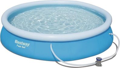 Bestway Fast Set Pool Set 57274 mit Filterpumpe 366x76cm Quick UP Schwimmbad NEU